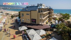 сувенир, магнитнa пластикa SUNNY BEACH HOTEL GOLDEN BEACH Aqamaranie двуизмерен 8,5х5,5 см. (R4)