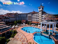 сувенир, магнитнa пластикa SUNNY BEACH EXELSIOR HOLIDAY двуизмерен 8,5х5,5 см. (R4)