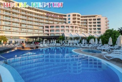 сувенир, магнитнa пластикa SUNNY BEACH Hotel Dunav двуизмерен 8,5х5,5 см. (R4)