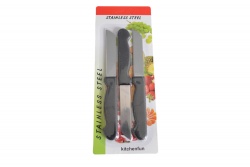 домашна потреба, ножове за плодове 3 бр. на блистер 16 см.