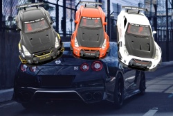 метална количка, пушеща, Нисан GTA (8 бр. в кутия)