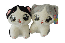 плюшена играчка, котка, около 20 см.