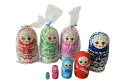 дървени матрьошки 5 бр. 12,5 см. руски дизайн