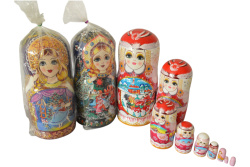 дървени матрьошки 10бр. 17см. много красиви (без възможност за търговска отстъпка)