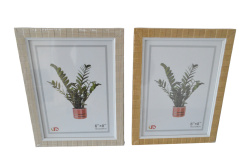 рамка за снимка от пластмаса, имитира бамбук 2 разцветки 15x20 см.