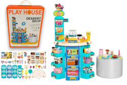 детска играчка от пластмаса, каса супермаркет 62 части 38х29х5 см. KL-05-3 детска играчка от пластмаса, каса супермаркет 62 части 38х29х5 см. KL-05-3