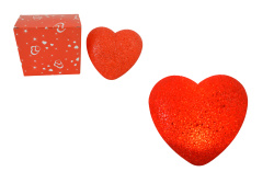 сувенирно сърце, светещо 14 см.