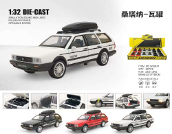 метален автомобил 1/32 музикален Volkswagen Passat (12 бр. в кутия)