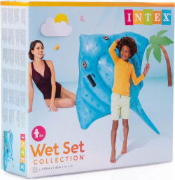 надуваем скат 185х145 см. Intex клас А в кутия (6 бр. в кашон)