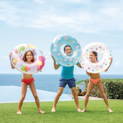 надуваем пояс 81 см. 3 цвята, дъга, сърце Intex клас А в кутия(24 бр. в кашон)