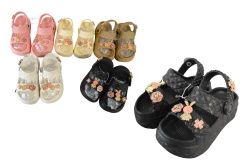 детски сандалки, висока платформа 30-35 номер с метални орнаменти M2430-10 (60 бр.в кашон)