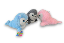 плюшена играчка, тюлен 3 цвята, около 20 см.