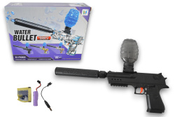 АВТОМАТИЧЕН пистолет, черен с водни сачми 7-8 мм. 40,5 см. 921-1 зарядна батерия 14000 в кутия 18х23х5,5 см.(Промоция- при покупка на секция 36 бр. базова цена 5,00 euro)