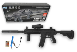 АВТОМАТ M16 с водни сачми 7-8 мм. 78х28 см. 983A зарядна, двойна батерия 14500 в кутия 80х18х7 см.(Промоция- при покупка на секция 12 бр. базова цена 13,50 euro) АВТОМАТ M16 с водни сачми 7-8 мм. 78х28 см. 983A зарядна, двойна батерия 14500 в кутия 80х18х7 см.(Промоция- при покупка на секция 12 бр. базова цена 13,50 euro)