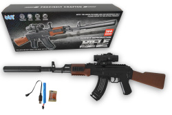 АВТОМАТ Калашников с водни сачми 7-8 мм. 78х28 см. BLG-982A зарядна, двойна батерия 14500 в кутия 80х18х7 см.(Промоция- при покупка над секция 12 бр. базова цена 13,00 euro) АВТОМАТ Калашников с водни сачми 7-8 мм. 78х28 см. BLG-982A зарядна, двойна батерия 14500 в кутия 80х18х7 см.(Промоция- при покупка над секция 12 бр. базова цена 13,00 euro)