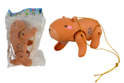 детска играчка от пластмаса, капибара, музикална, светеща 16х10х8 см. 776-27