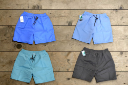 шорти, мъжки, едноцветни 3 джоба  от L до 3XL (12 бр. в стек, микс)