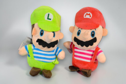 плюшена играчка, Марио и Луиджи, около 20 см.