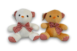 плюшена играчка, мече с панделка, около 20 см.