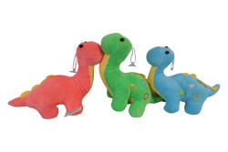 плюшена играчка, динозавър 3 цвята, около 20 см.