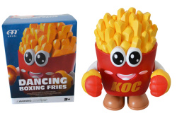 детска играчка от пластмаса, пържени картофи, музикална, светеща в кутия 16х13х8 см. R24