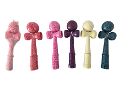 дървена играчка, кендама, гравирана, голяма 28 см.