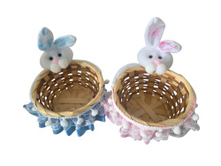 .великденски панер, заек 13х13 см. (6 бр. в стек) .великденски панер, заек 13х13 см. (6 бр. в стек)